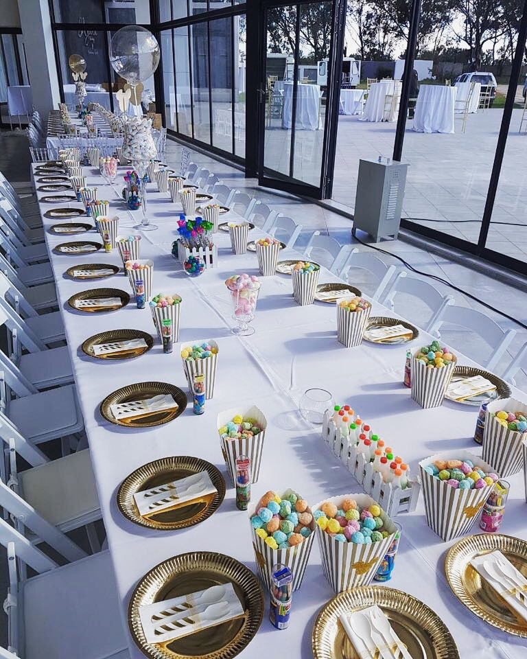 Children's party table setup